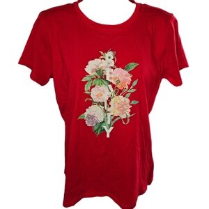 NWT Arturo Calle Beauty Floral Short Sleeve Top